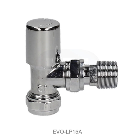 Angled Lockshield Valve - Light Pattern Radiator Valves