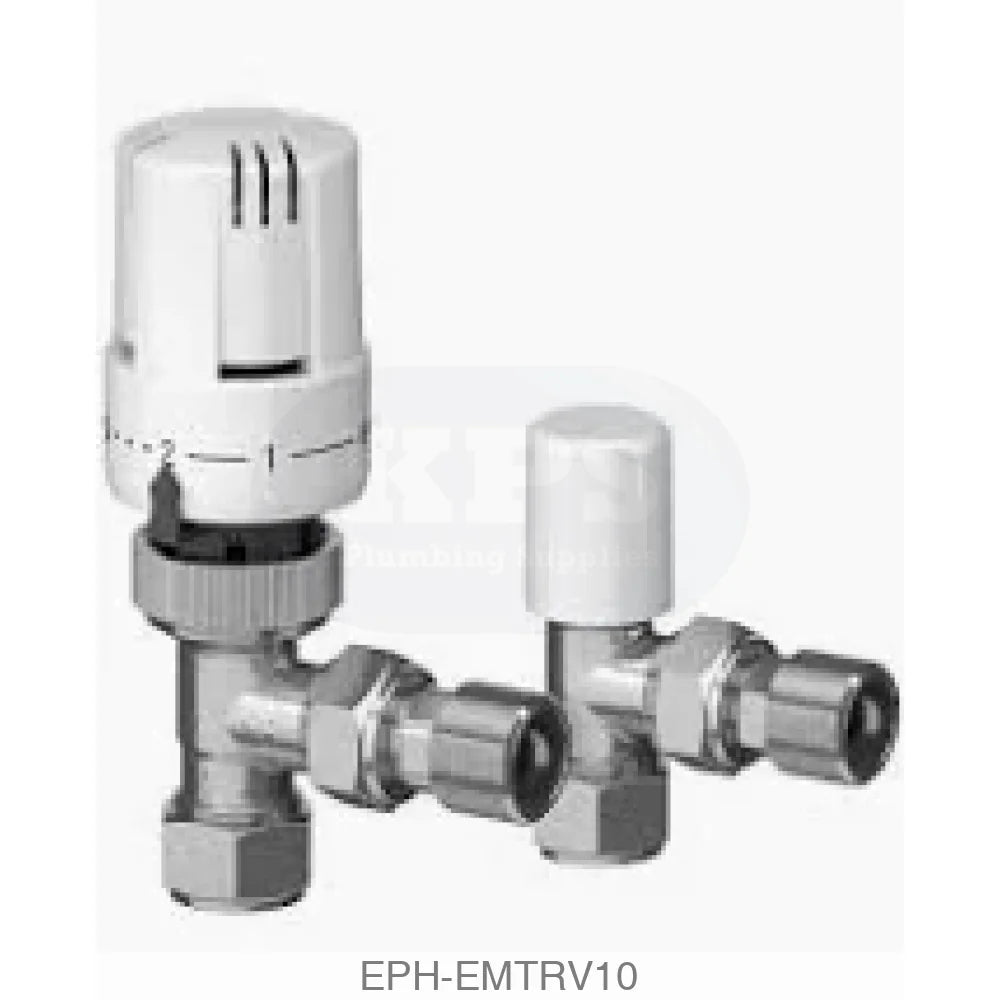 Angled TRV 10mm Compression Heating Controls