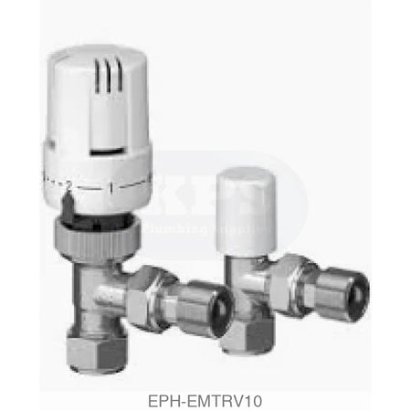 Angled TRV 10mm Compression Heating Controls