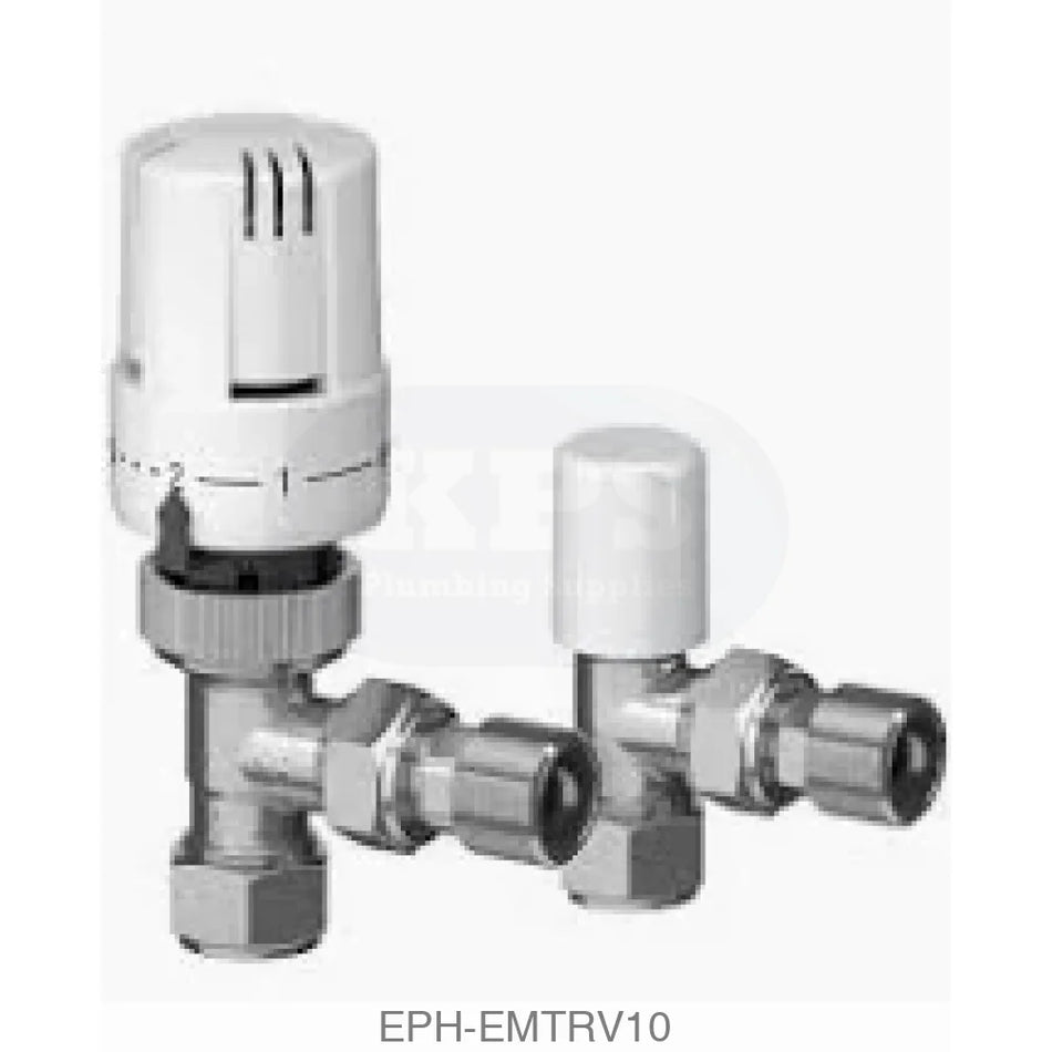 Angled TRV 10mm Compression Heating Controls
