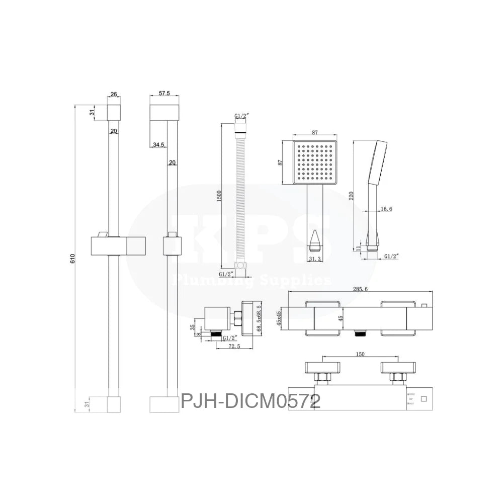 Argo C/Touch Thermo Bar Mxr Shwr Bathroom Brands