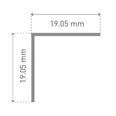 Multipanel Type 102 Angle Profile Matt Black - 2750mm