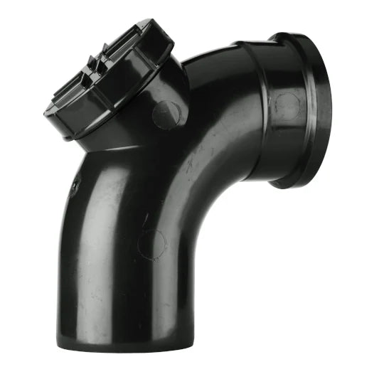 FloPlast SP169 110mm Black 92.5° Access Bend