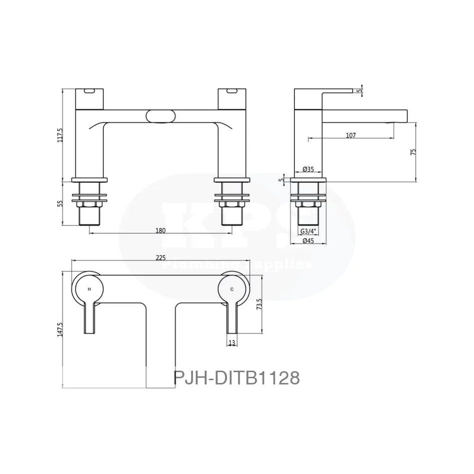 Bath Filler Oval Black Bathroom Brands