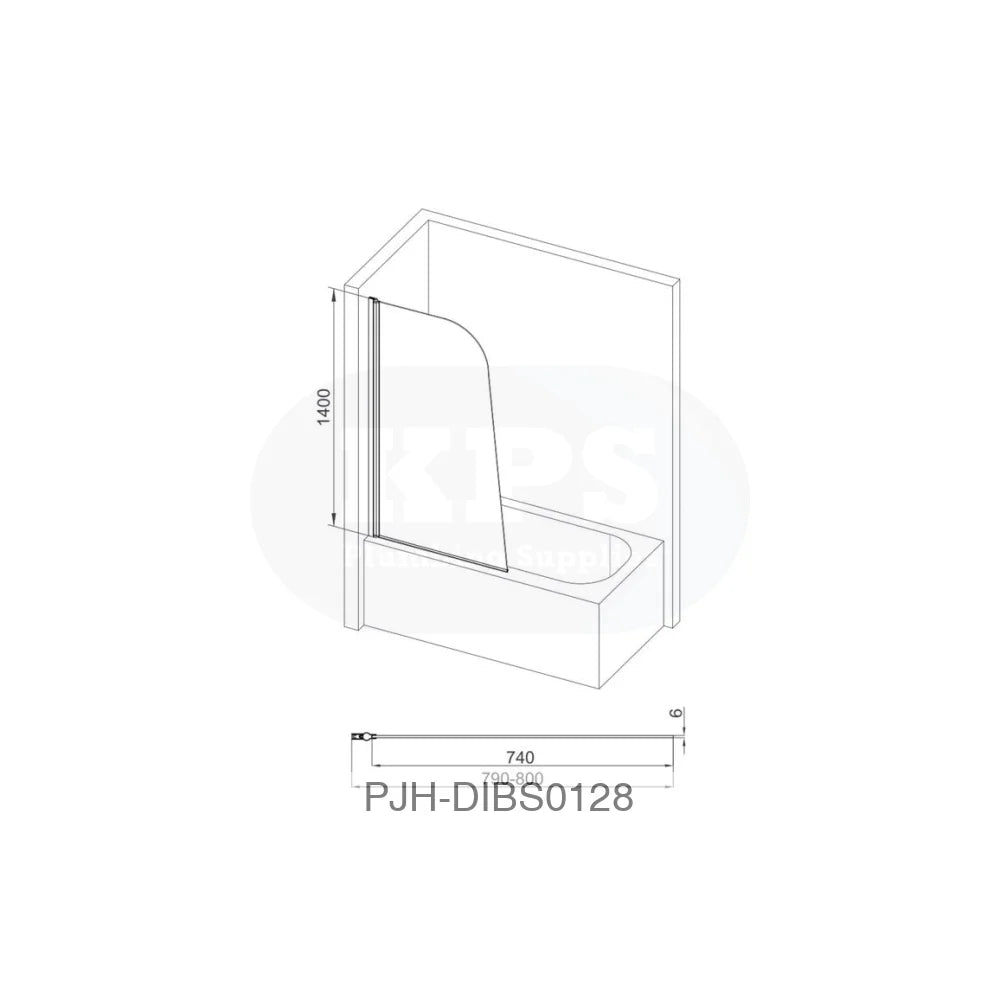 Bath Screen 1400 Sail Chrome Bathroom Brands