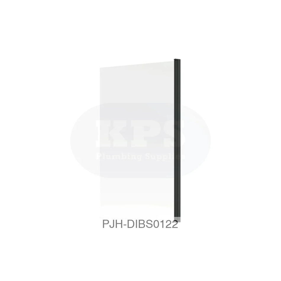 Bath Screen 1400 Square Black Bathroom Brands