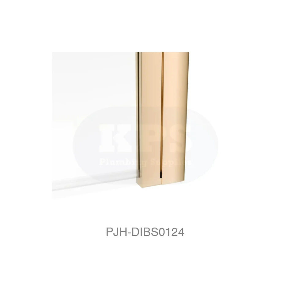 Bath Screen 1400 Square Brushed Bathroom Brands