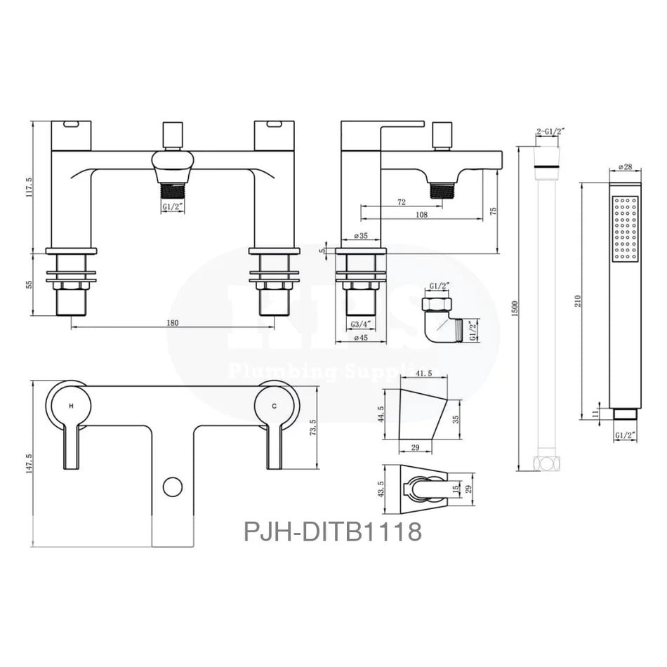 Bath Shower Mixer Oval Brushed Brass Bathroom Brands