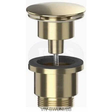 Brushed Brass Universal Clicker Basin Waste BWUNI/BB Plumbing Spares