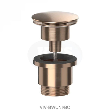 Brushed Copper Universal Clicker Basin Waste BWUNI/BC Plumbing Spares