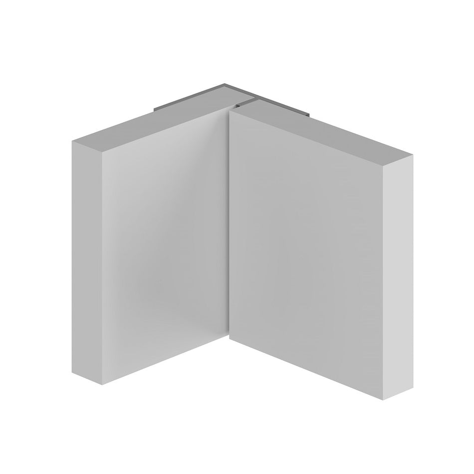 Multipanel MPIHCML Classic Type 101 - Invisible Int Corner - Aluminium Extrusion - Mill Finish - 2450mm Long