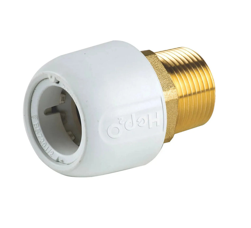 Hep2O HX29/22W Adaptor Male 22mm x 3/4 MI DZR Brass