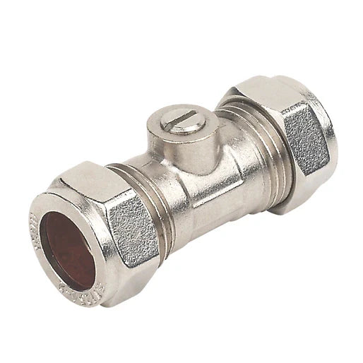 Isolation Valve 15mm Chrome