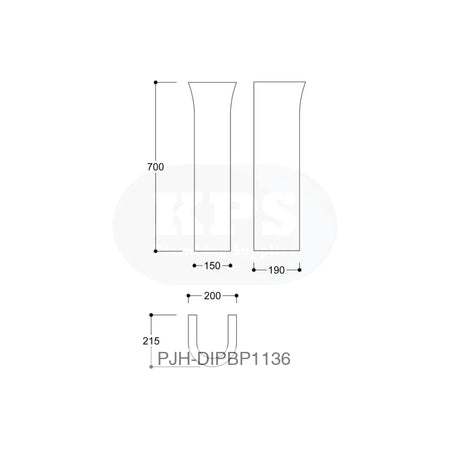 Cedarwood 560 x 450 1Th Bsn&Full Ped (Box) Bathroom Brands