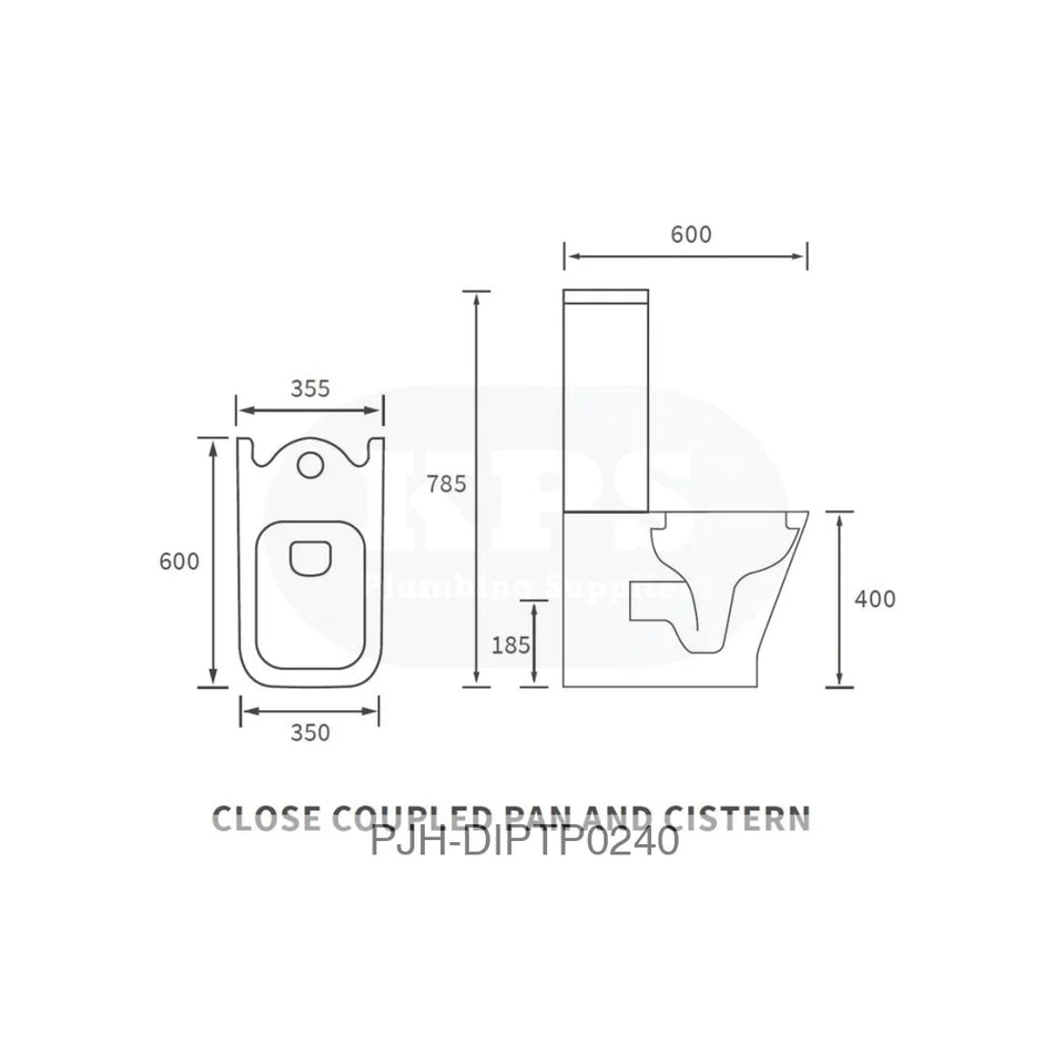 Cedarwood C/C F/Shroud WC & Slim S/C Seat Bathroom Brands