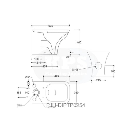 Cedarwood C/C F/Shroud WC&W.Over S/C St Bathroom Brands