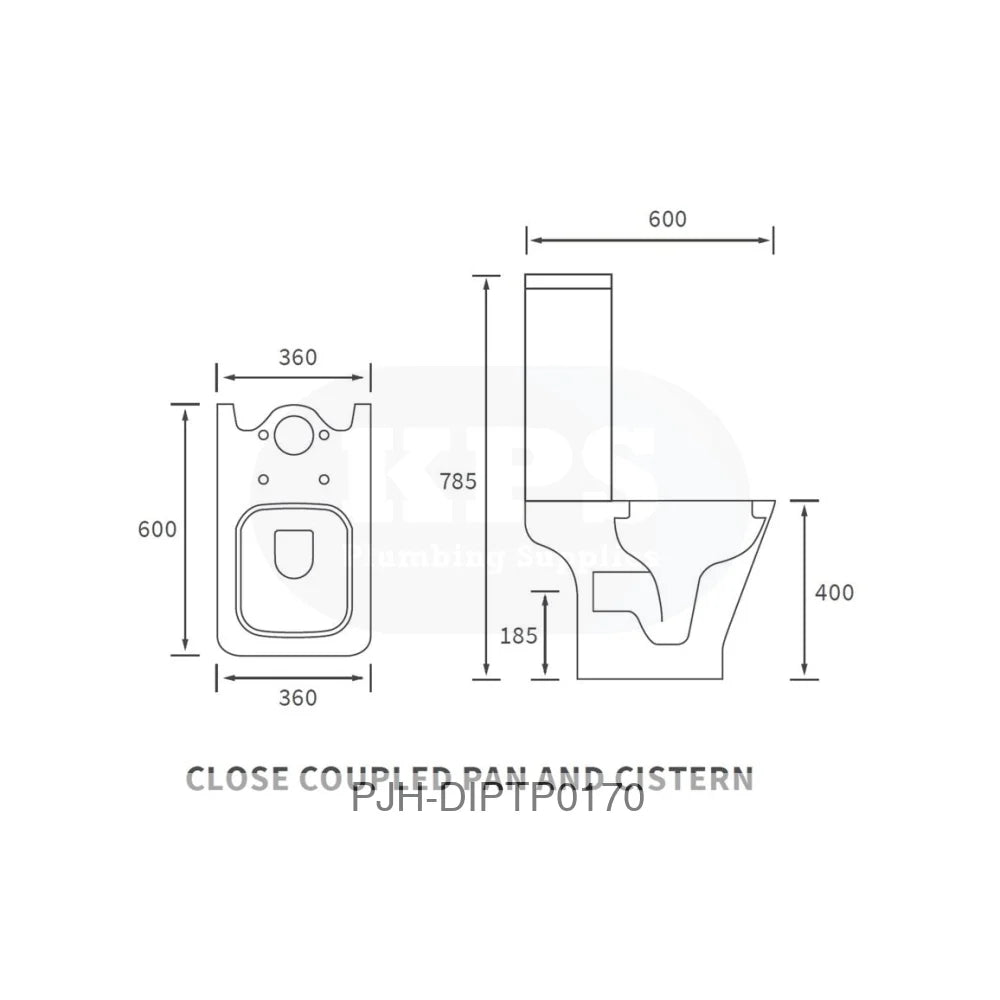 Cedarwood C/C Open BK WC & Slim S/C Seat Bathroom Brands