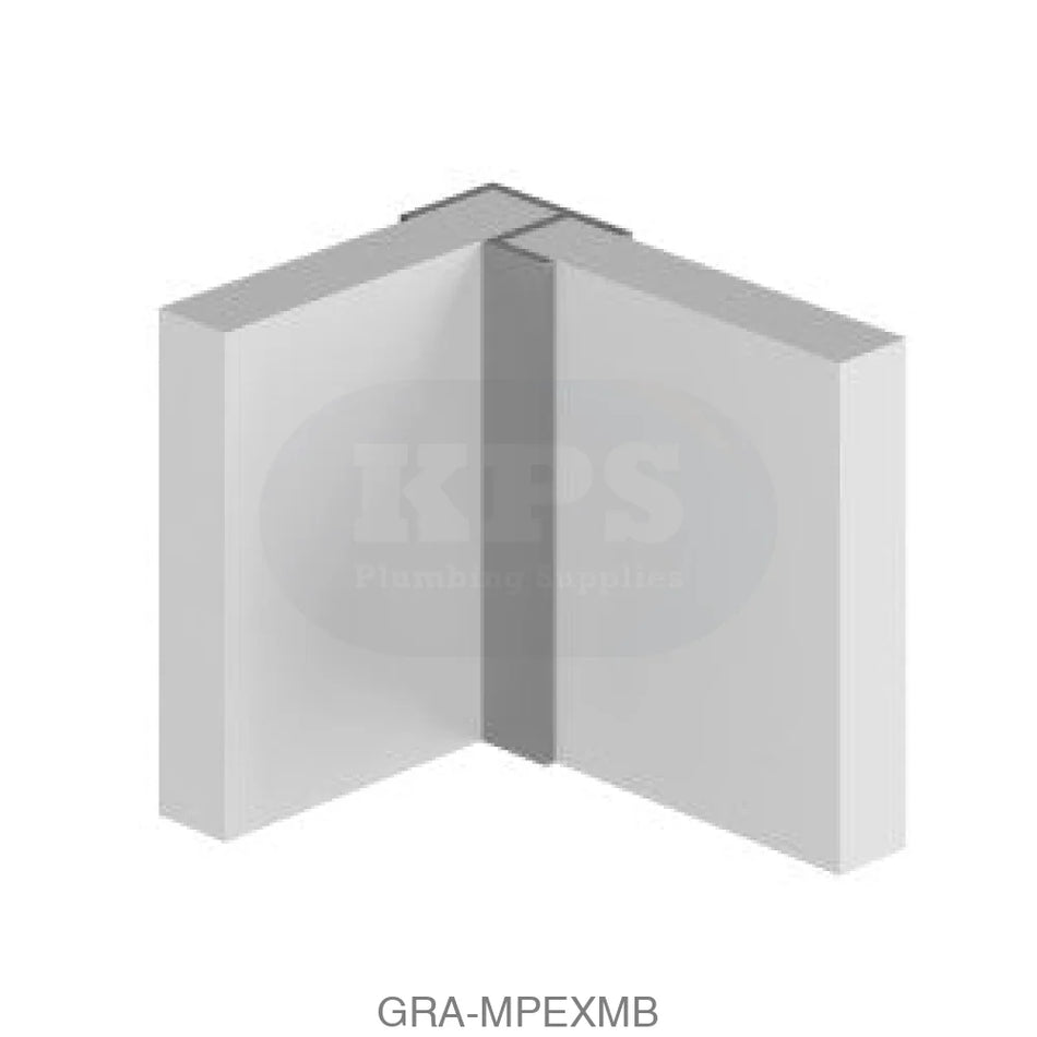 CLASSIC - Type 100 - Flush Corner - Aluminium Extrusion - Matt Black - 2450mm Long Accessories