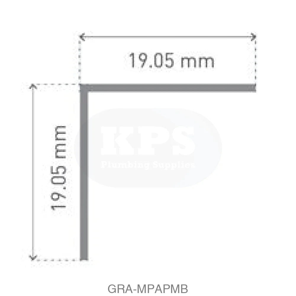 CLASSIC - Type 102 - Angle Profile - Aluminium Extrusion - Matt Black - 2450mm Long Accessories