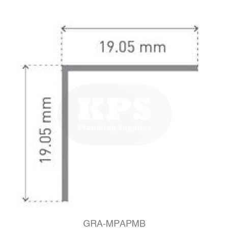 CLASSIC - Type 102 - Angle Profile - Aluminium Extrusion - Matt Black - 2450mm Long Accessories