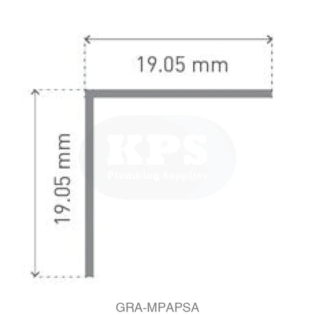 CLASSIC - Type 102 - Angle Profile - Aluminium Extrusion - Satin Anodised - 2450mm Long Accessories