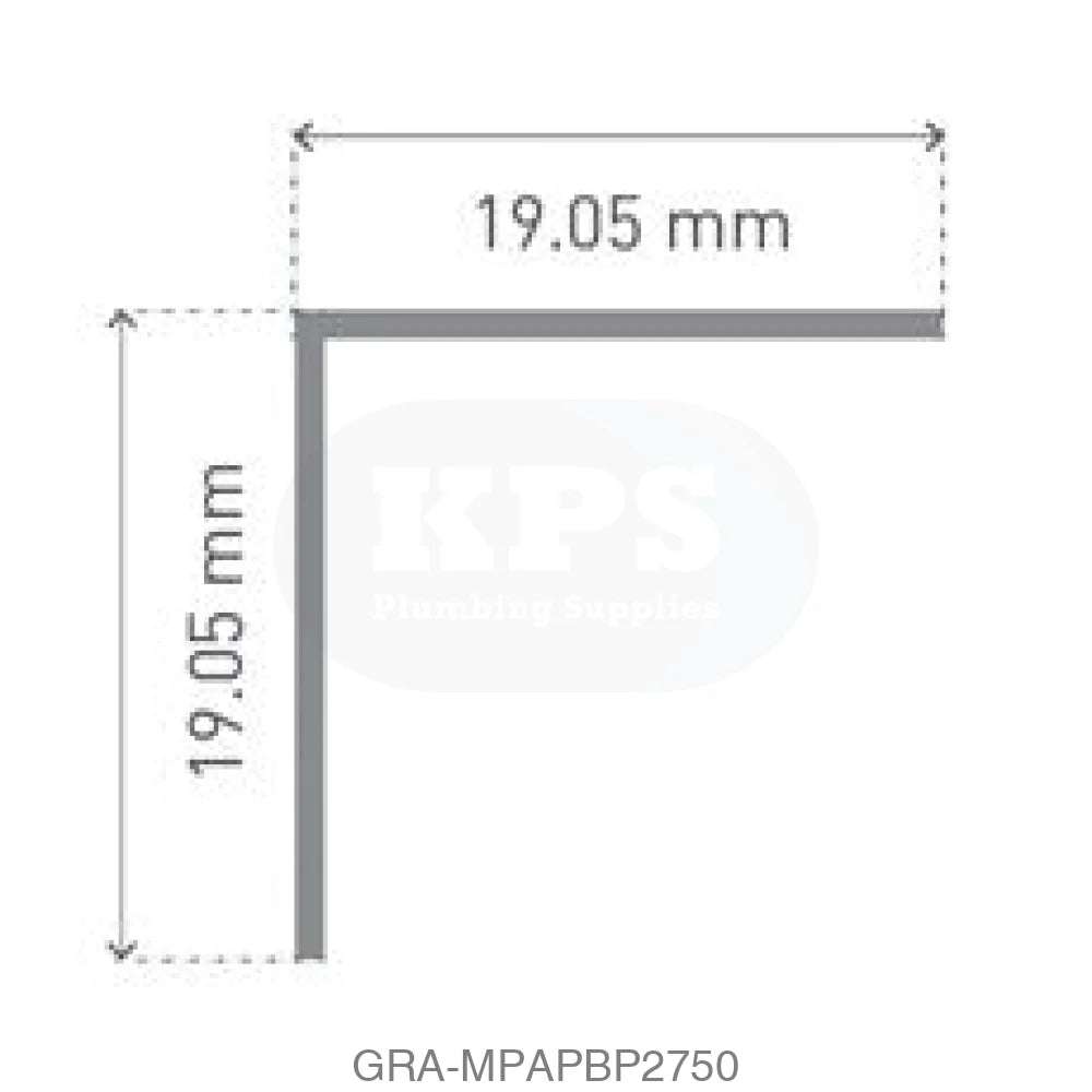 Classic Type 102-Angle Profile - Bright Polished - 2750mm Long Wall Panels