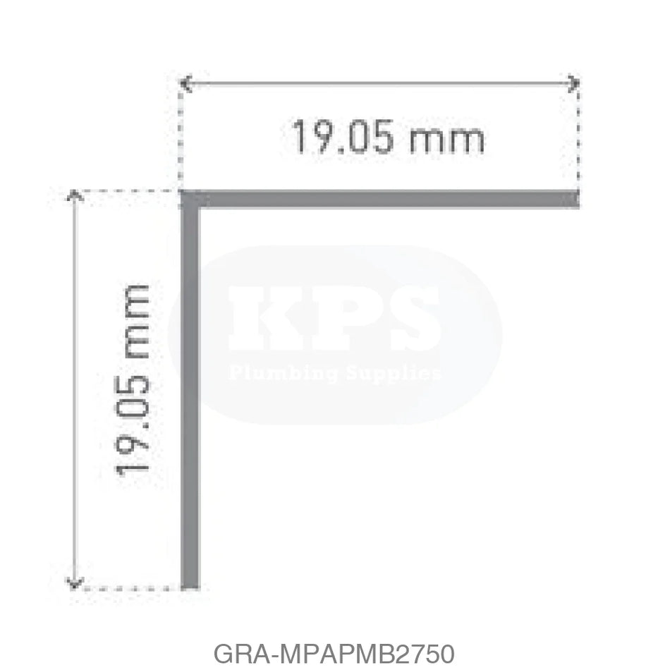 Classic Type 102-Angle Profile - Matt Black - 2750mm Long Wall Panels