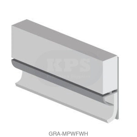 CLASSIC - Type 103 - Floor To Wall Profile - PVC Extrusion - White - 2450mm Long Accessories