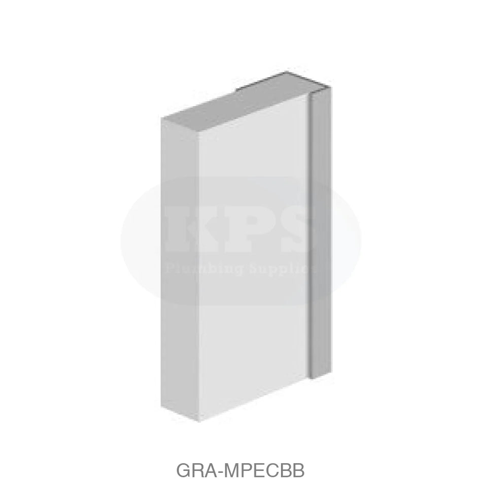 CLASSIC - Type C - End Cap - Aluminium Extrusion - Brushed Brass - 2450mm Long Accessories