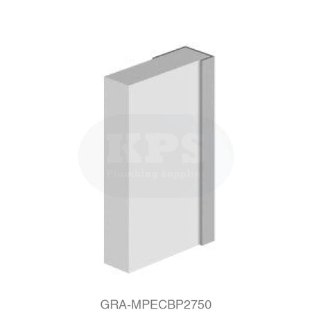 Classic Type C-End Cap - Bright Polished - 2750mm Long Wall Panels