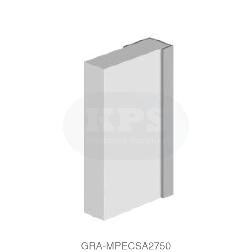 Classic Type C-End Cap - Satin Anodised - 2750mm Long Wall Panels