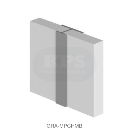 CLASSIC - Type D - Continuous H Joint - Aluminium Extrusion - Matt Black - 2450mm Long Accessories