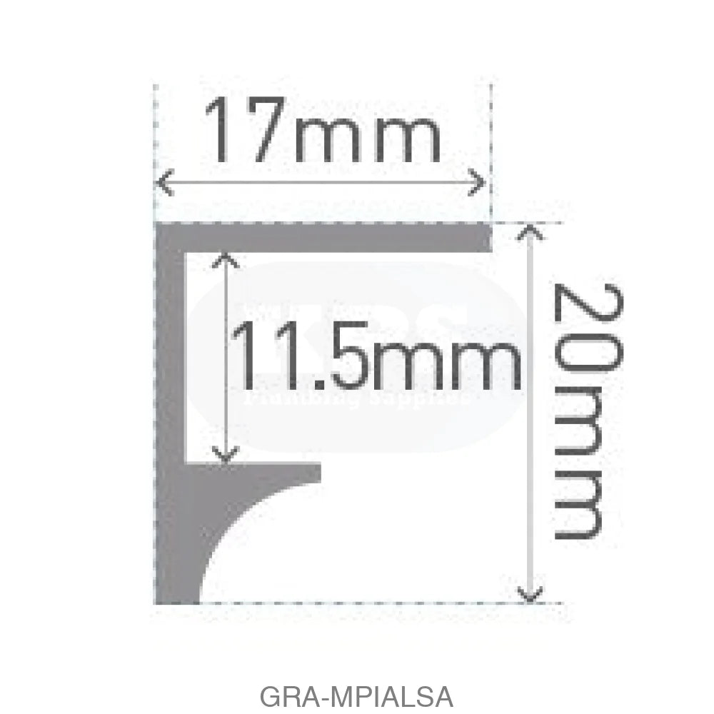 CLASSIC - Type Y - Last Panel - Aluminium Extrusion - Satin Anodised - 2450mm Long Accessories