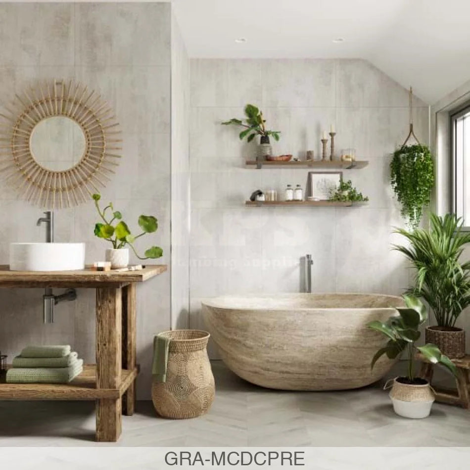 CLICK DROP Floor - Prespa - Chevron - 938.5x305x7.3mm - 8PK - 2.29m2 per Pack Floor Tiles