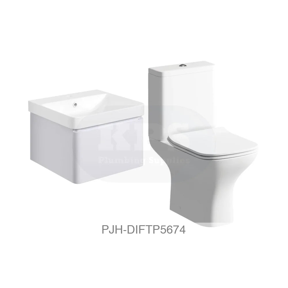 Cosmos 500 & Cedarwood Pack Matt White Bathroom Brands