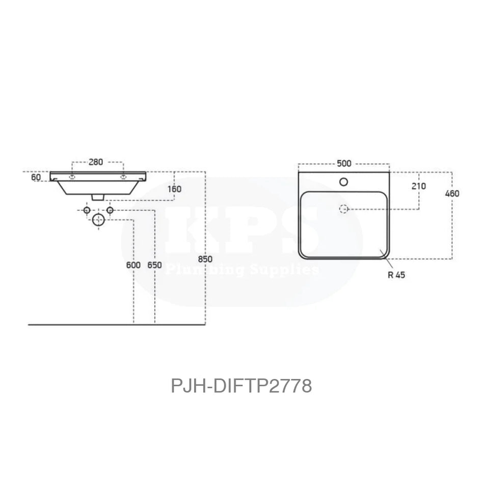 Cosmos 500 Wall Unit 1Drw & Basin – Matt Latte Bathroom Brands