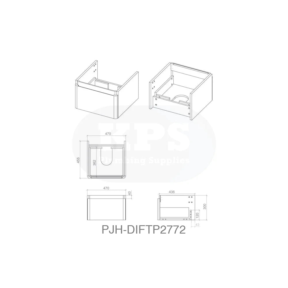 Cosmos 500 Wall Unit 1Drw & Basin – Matt White Bathroom Brands