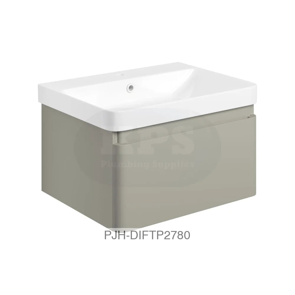 Cosmos 600 Wall Unit 1Drw & Basin – Matt Latte Bathroom Brands