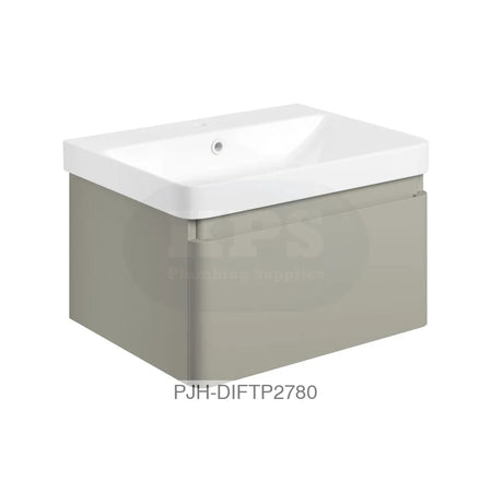 Cosmos 600 Wall Unit 1Drw & Basin – Matt Latte Bathroom Brands