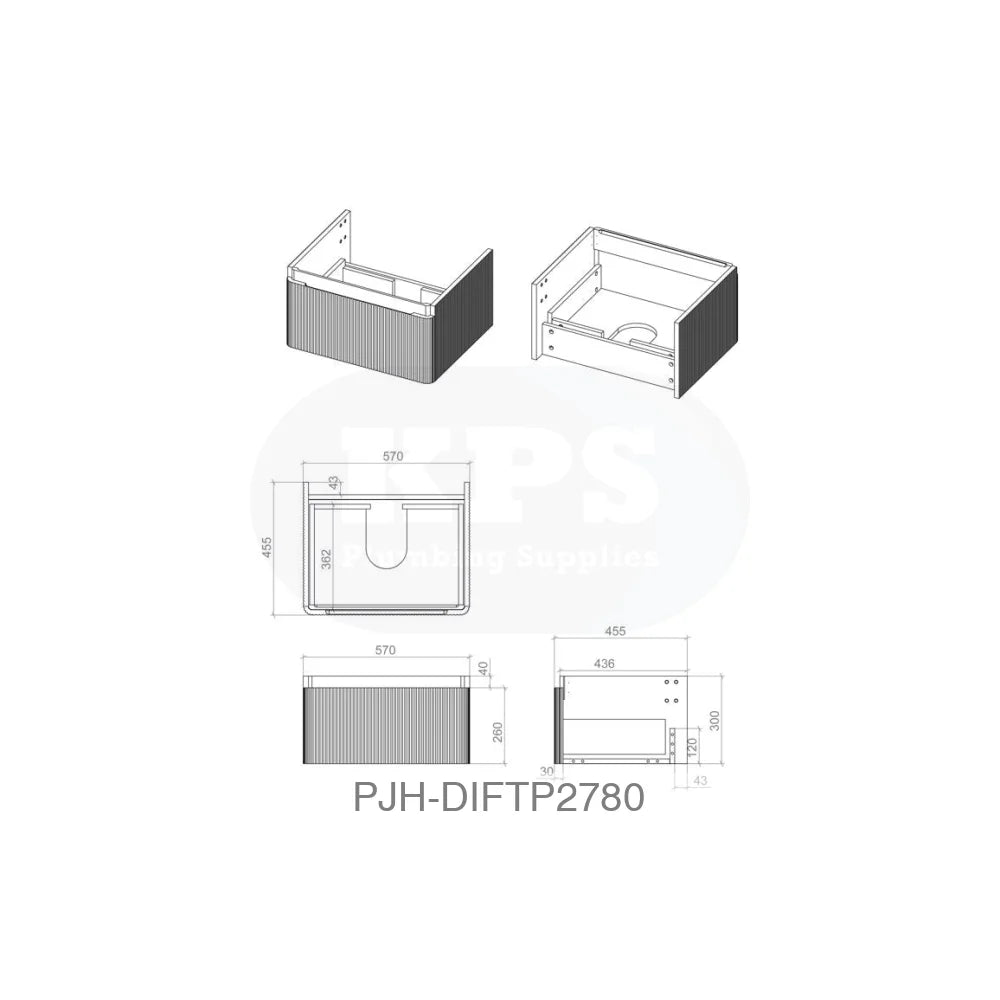Cosmos 600 Wall Unit 1Drw & Basin – Matt Latte Bathroom Brands