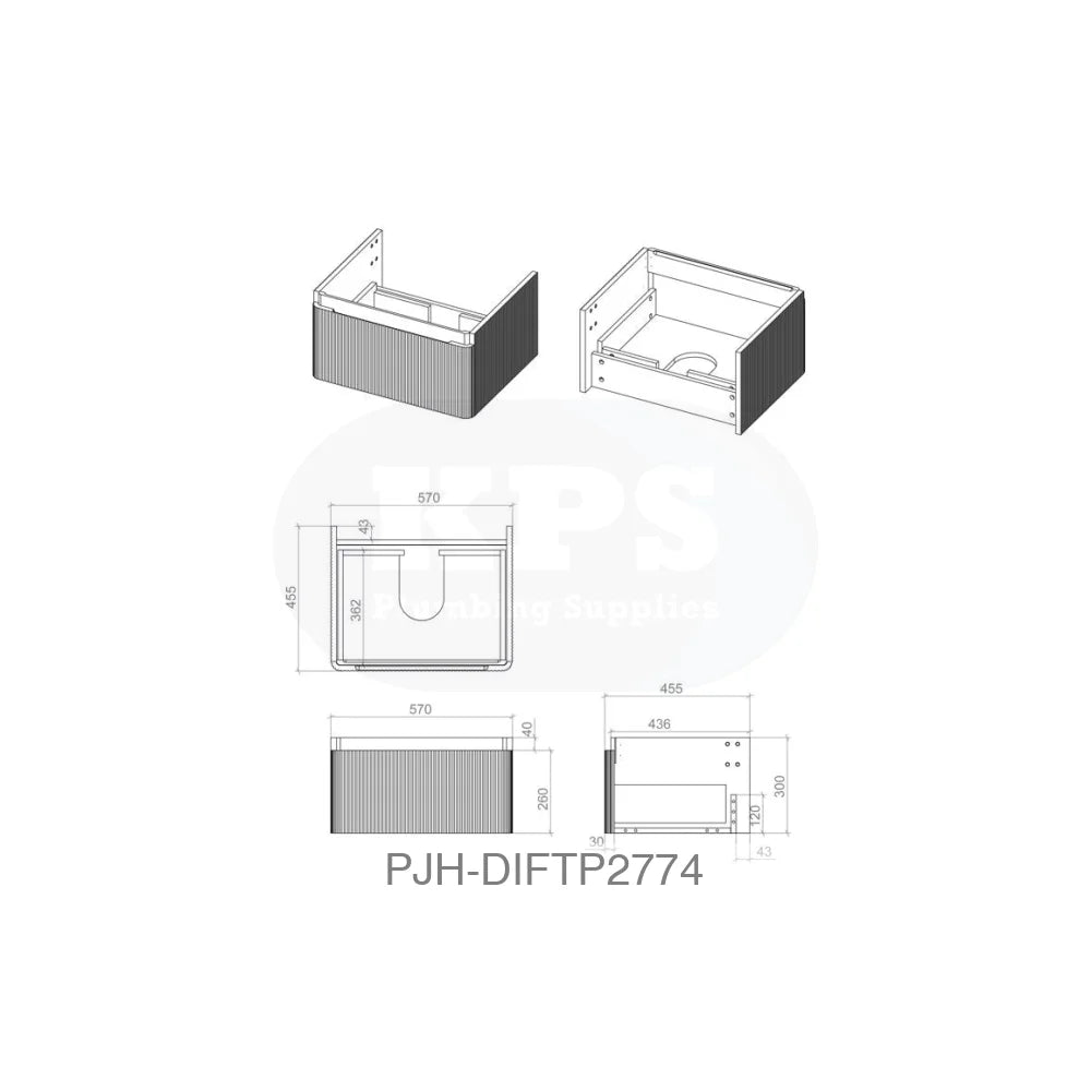 Cosmos 600 Wall Unit 1Drw & Basin – Matt White Bathroom Brands