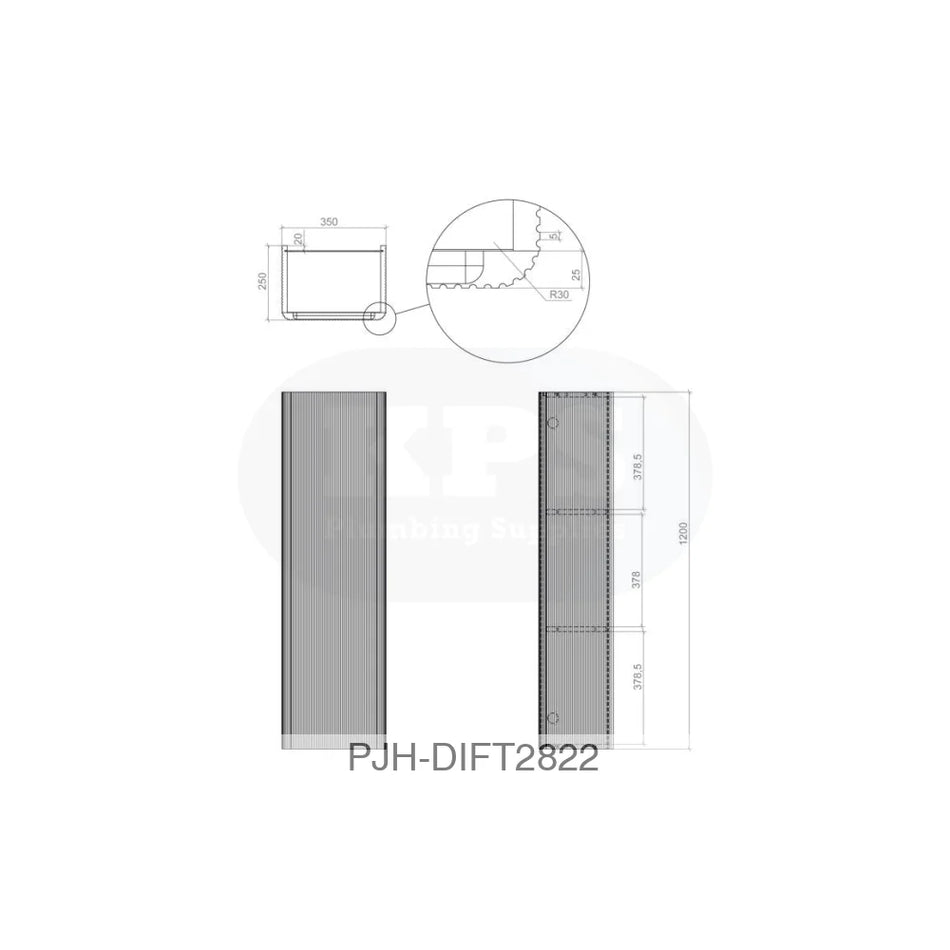 Cosmos Wall Midi Unit 1 Door Matt White Bathroom Brands