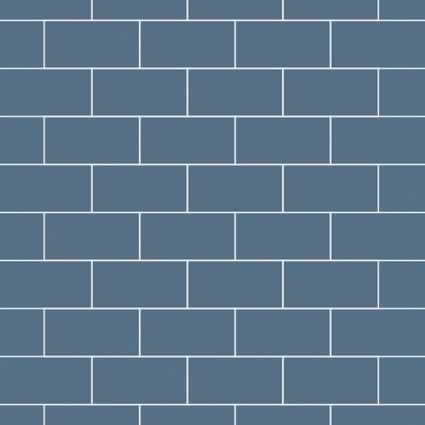 Multipanel Tile Effect Misty Blue Hydrolock T&G Wall Panel - 2400 x 598 x 11mm