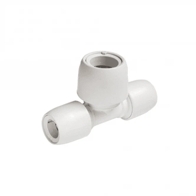 Hep2O HD18/22W Double End Reduced Tee 15mm x 22mm x 15mm