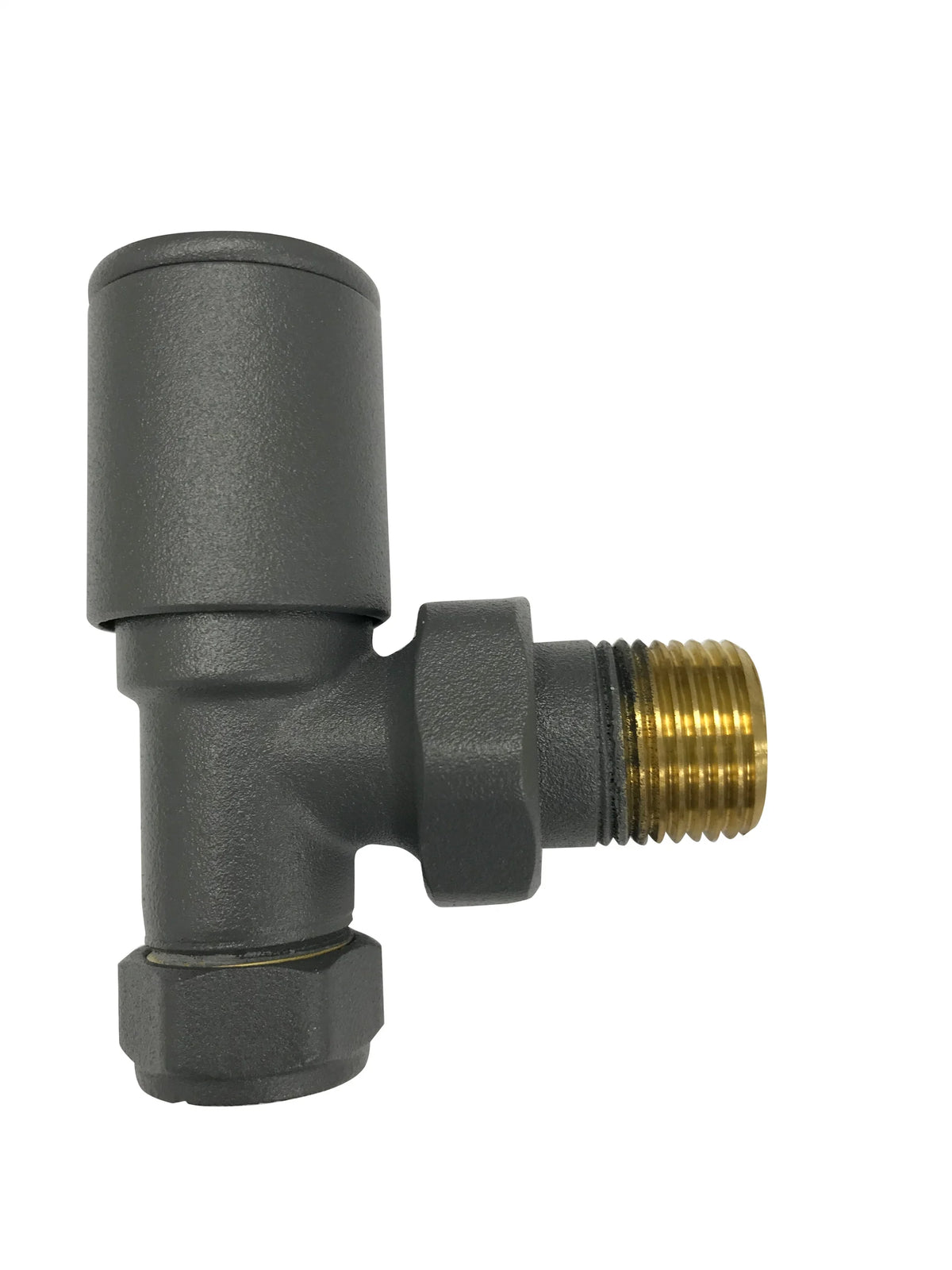 Kartell ANTH-STR Straight Radiator Valve Pair - 15mm - Anthracite