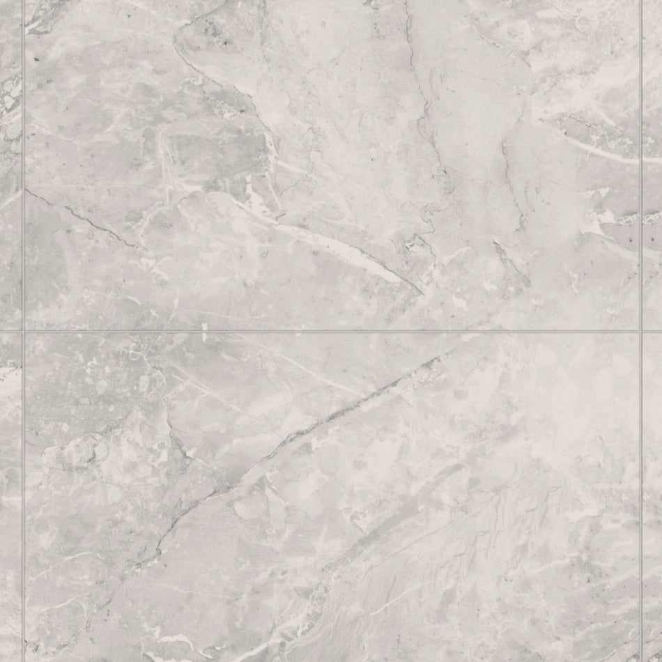Multipanel MT074ST1001 Tile Effect Valmasino Marble Hydrolock T&G Wall Panel - 2400 x 598 x 11mm