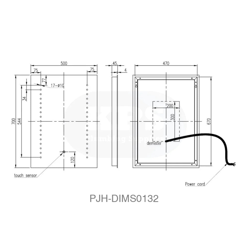 Dottie Mirror 500 LED Bathroom Brands