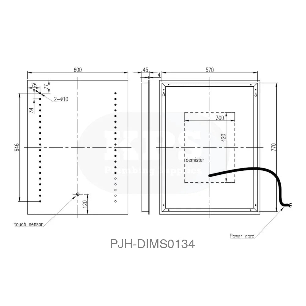 Dottie Mirror 600 LED Bathroom Brands