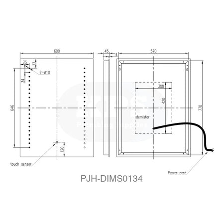 Dottie Mirror 600 LED Bathroom Brands