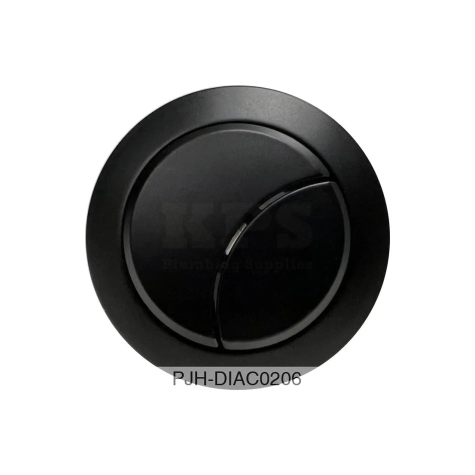 Dual Push Button Cover (Cable) - Black Bathroom Brands